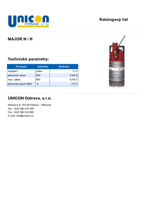 Pompes broyeurs Grindex Major H