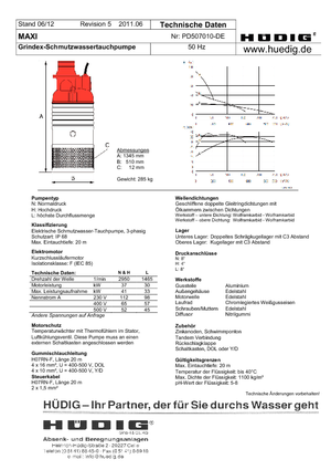Pompes broyeurs Grindex Maxi N