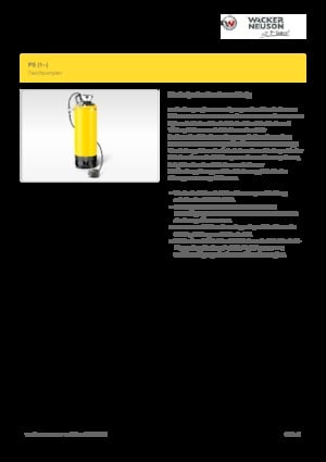 Pompes broyeurs Wacker Neuson PST2 400