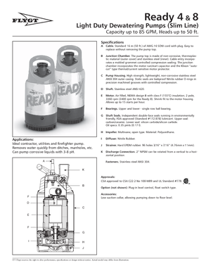 Pompes broyeurs Flygt-Pumpen Ready 8