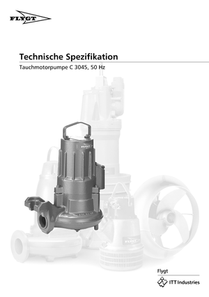 Pompes pour eaux usées Flygt-Pumpen CS 3045 LR 250