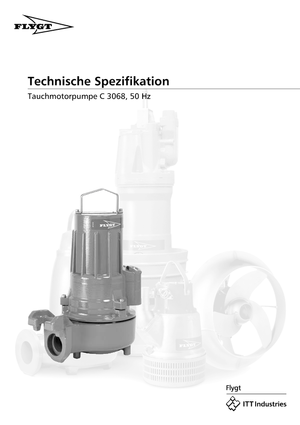 Pompes pour eaux usées Flygt-Pumpen CS 3068 LR 251