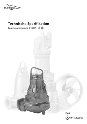 Pompes pour eaux usées Flygt-Pumpen CS 3085 LR 432 EEx