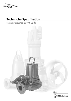 Pompes pour eaux usées Flygt-Pumpen CS 3102 LR 252 EEx