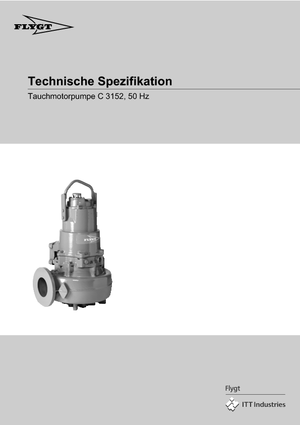 Pompes pour eaux usées Flygt-Pumpen CS 3152 LR 430 EEx