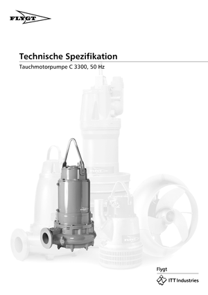 Pompes pour eaux usées Flygt-Pumpen CS 3300 LR 632 EEx