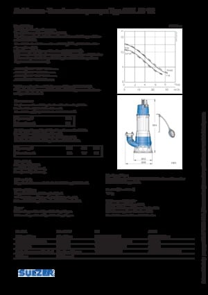 Pompes pour eaux usées Sulzer JS 12 D 114