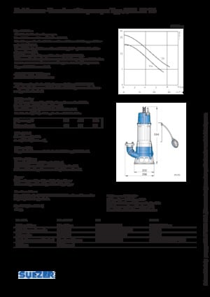 Pompes pour eaux usées Sulzer JS 15 D 126