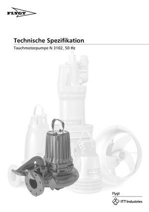 Pompes pour eaux usées Flygt-Pumpen NS 3102 LR 461 EEx