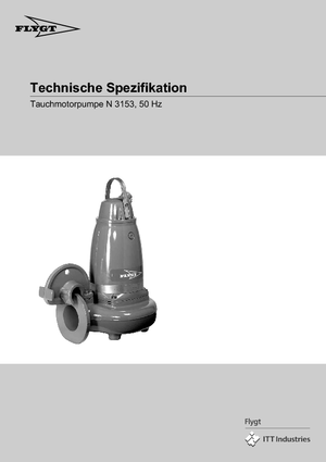 Pompes pour eaux usées Flygt-Pumpen NS 3153 LR 272 EEx