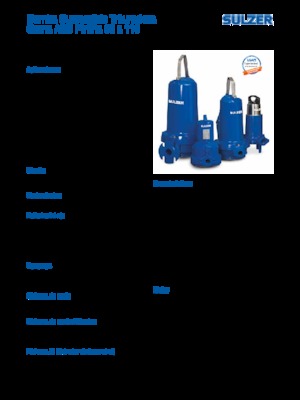 Pompes pour eaux usées Sulzer Piranha S 21-2