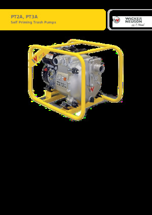 Pompes pour eaux usées Wacker Neuson PT2A