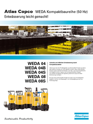 Pompes pour eaux usées WEDA Weda 08 S