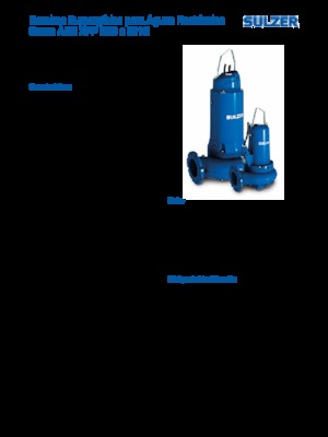 Pompes pour eaux usées Sulzer XFP 100 E VX 3