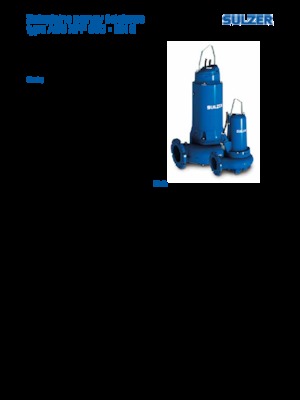 Pompes pour eaux usées Sulzer XFP 150 E CB1 .2