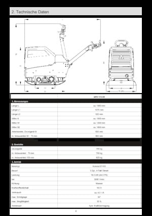 Plaques vibrantes réversibles Ammann APH 110-95