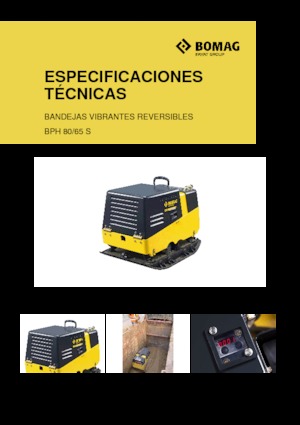 Plaques vibrantes réversibles Bomag BPH 80/65 S