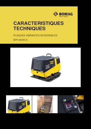 Plaques vibrantes réversibles Bomag BPH 80/65 S