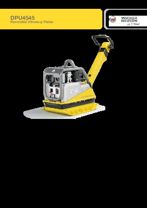 Plaques vibrantes réversibles Wacker Neuson DPU4545He 