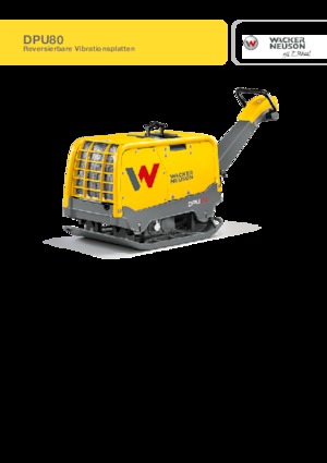 Plaques vibrantes réversibles Wacker Neuson DPU80 Lem 770