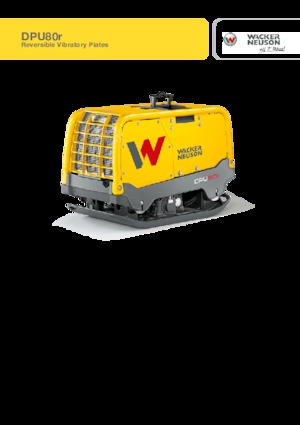 Plaques vibrantes réversibles Wacker Neuson DPU80r Lem 770