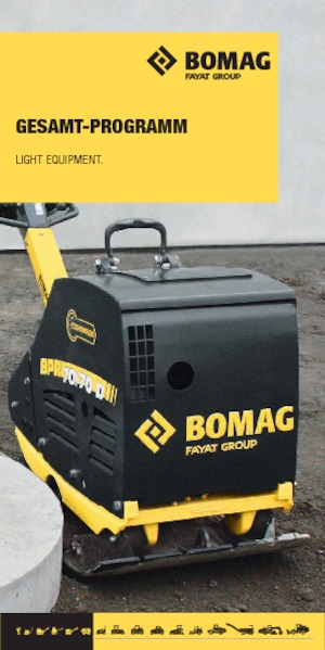 Plaques vibrantes unidirectionnelles Bomag BP 25/50