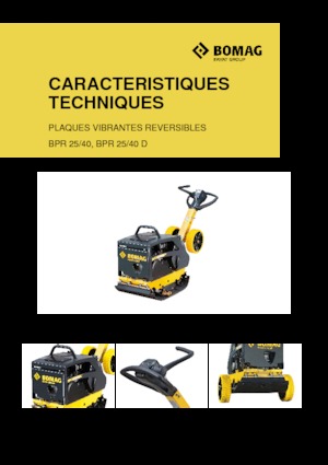 Plaques vibrantes réversibles Bomag BPR 25/40