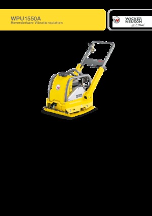 Plaques vibrantes réversibles Wacker Neuson WPU1550Aw