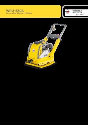 Plaques vibrantes réversibles Wacker Neuson WPU1550Aw