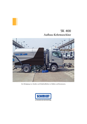 Camions à double balayeur Schmidt SK 400 dual