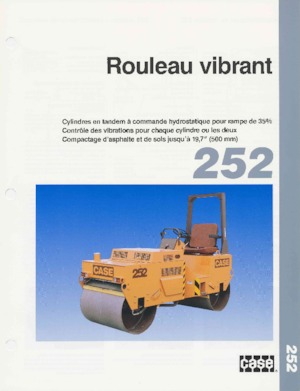 Rouleaux vibrants tandem Case 252