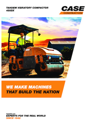 Rouleaux vibrants tandem Case 450DX