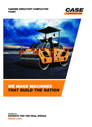 Rouleaux vibrants tandem Case 752EX