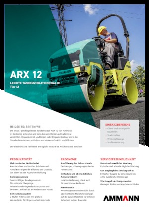 Rouleaux vibrants tandem Ammann ARX 12