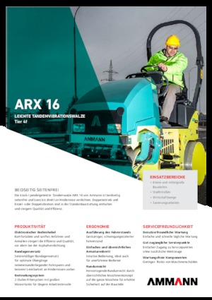 Rouleaux vibrants tandem Ammann ARX 16