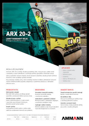 Rouleaux vibrants tandem Ammann ARX 20-2