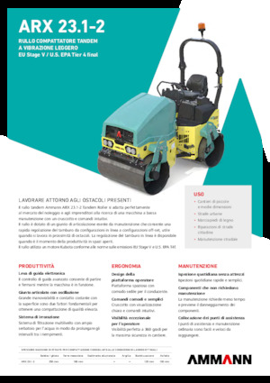 Rouleaux vibrants tandem Ammann ARX 23.1-2