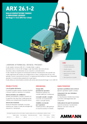 Rouleaux vibrants tandem Ammann ARX 26.1-2