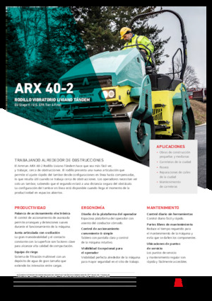 Rouleaux vibrants tandem Ammann ARX 40-2