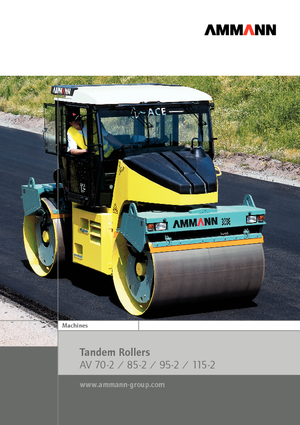 Rouleaux vibrants tandem Ammann AV 95-2