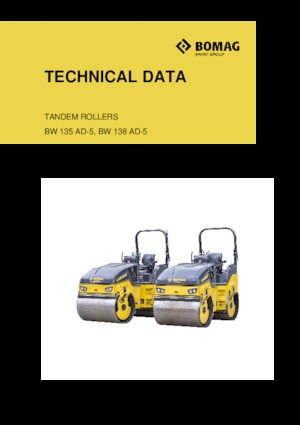 Rouleaux vibrants tandem Bomag BW 138 AD-5