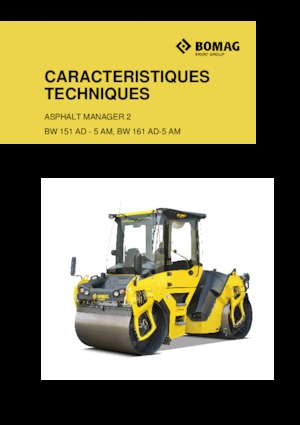 Rouleaux vibrants tandem Bomag BW 161 AD-5 AM