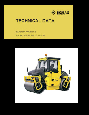 Rouleaux vibrants tandem Bomag BW 154 AP-4I