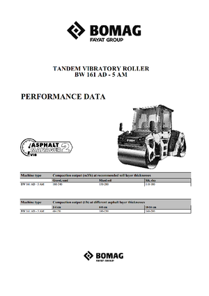 Rouleaux vibrants tandem Bomag BW 161 AD-5 AM