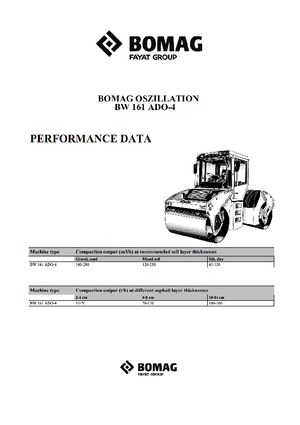 Rouleaux vibrants tandem Bomag BW 161 ADO-4