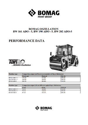 Rouleaux vibrants tandem Bomag BW 161 ADO-5