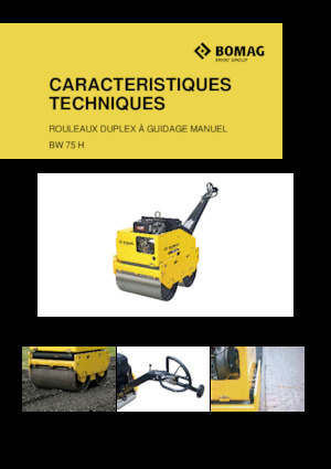Rouleaux vibrants tandem Bomag BW 65 H
