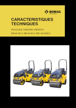 Rouleaux vibrants tandem Bomag BW 100 ADM-5