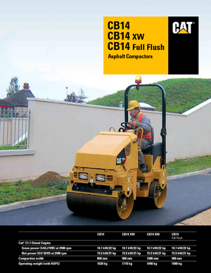 Rouleaux vibrants tandem Caterpillar CB14