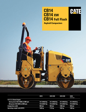 Rouleaux vibrants tandem Caterpillar CB14